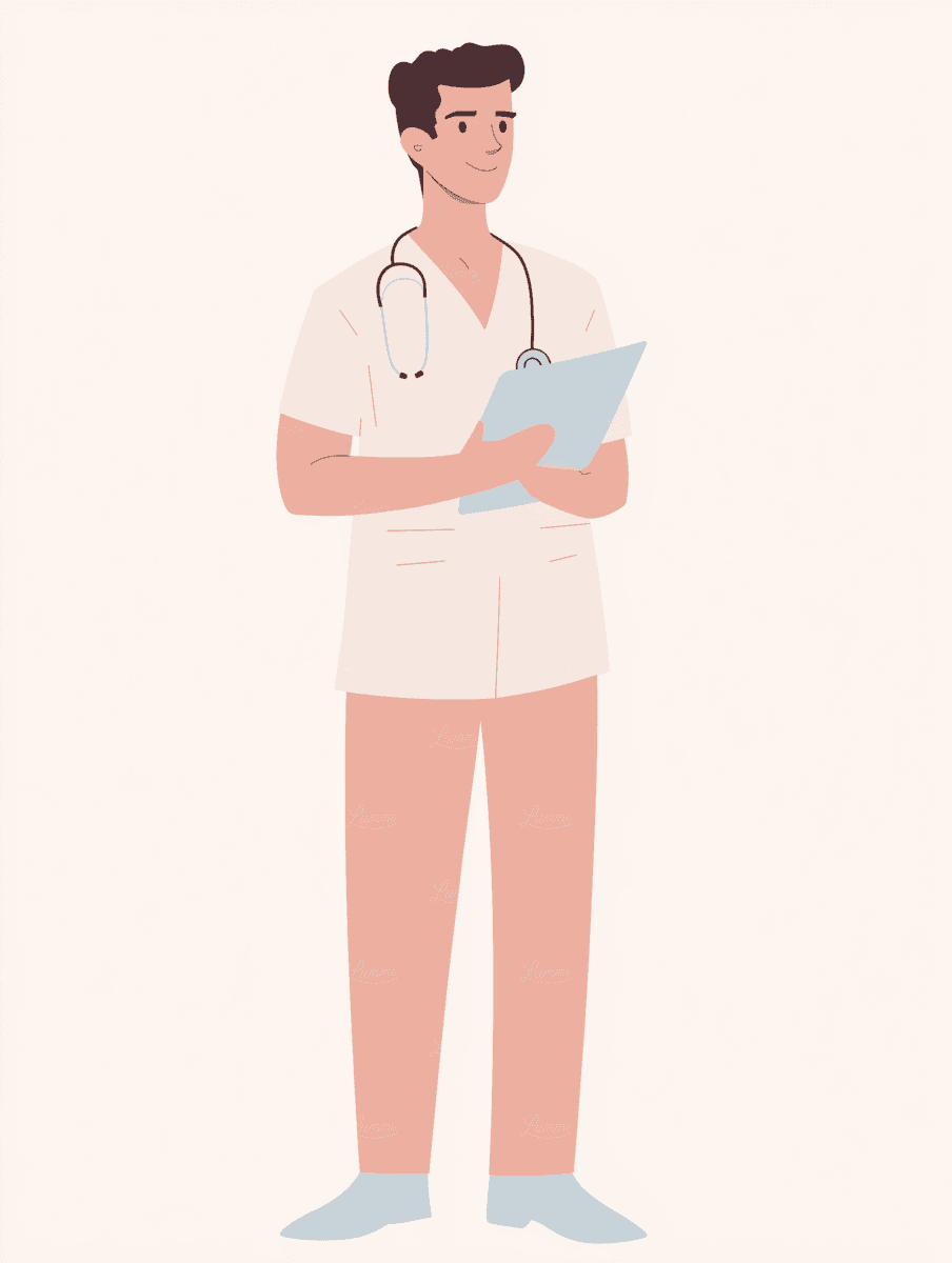 Illustration of a pharmacist for your travel health appointment