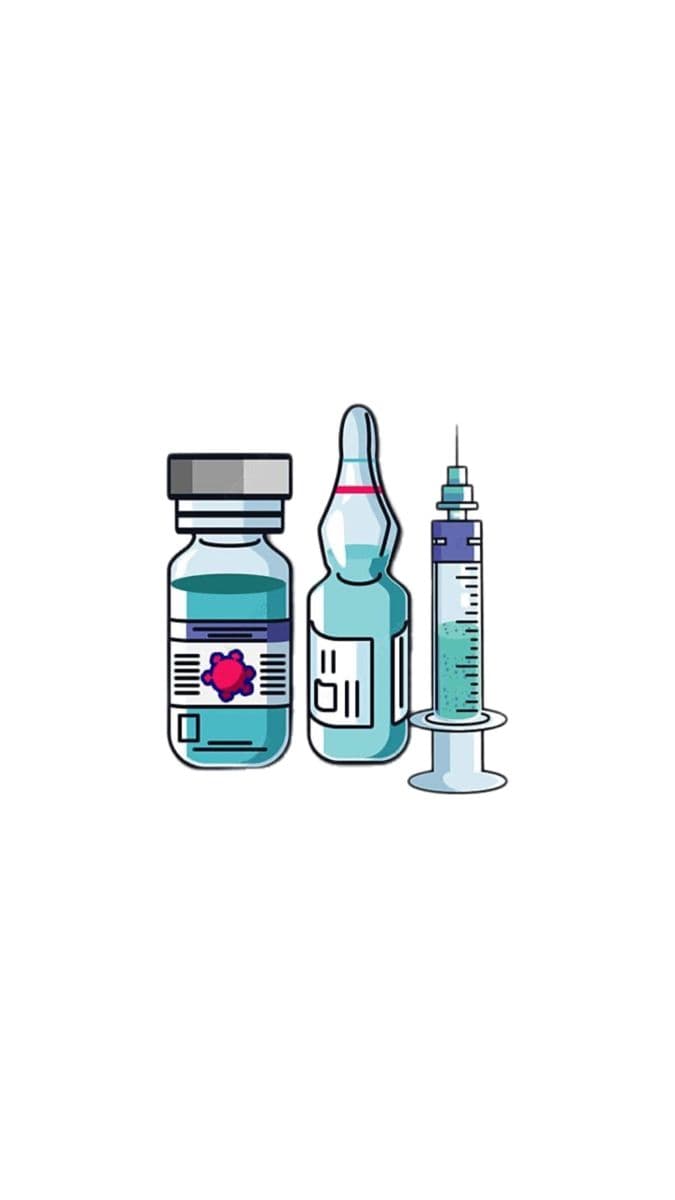 Vitamin B12 injection — vial, ampoule, and syringe illustration