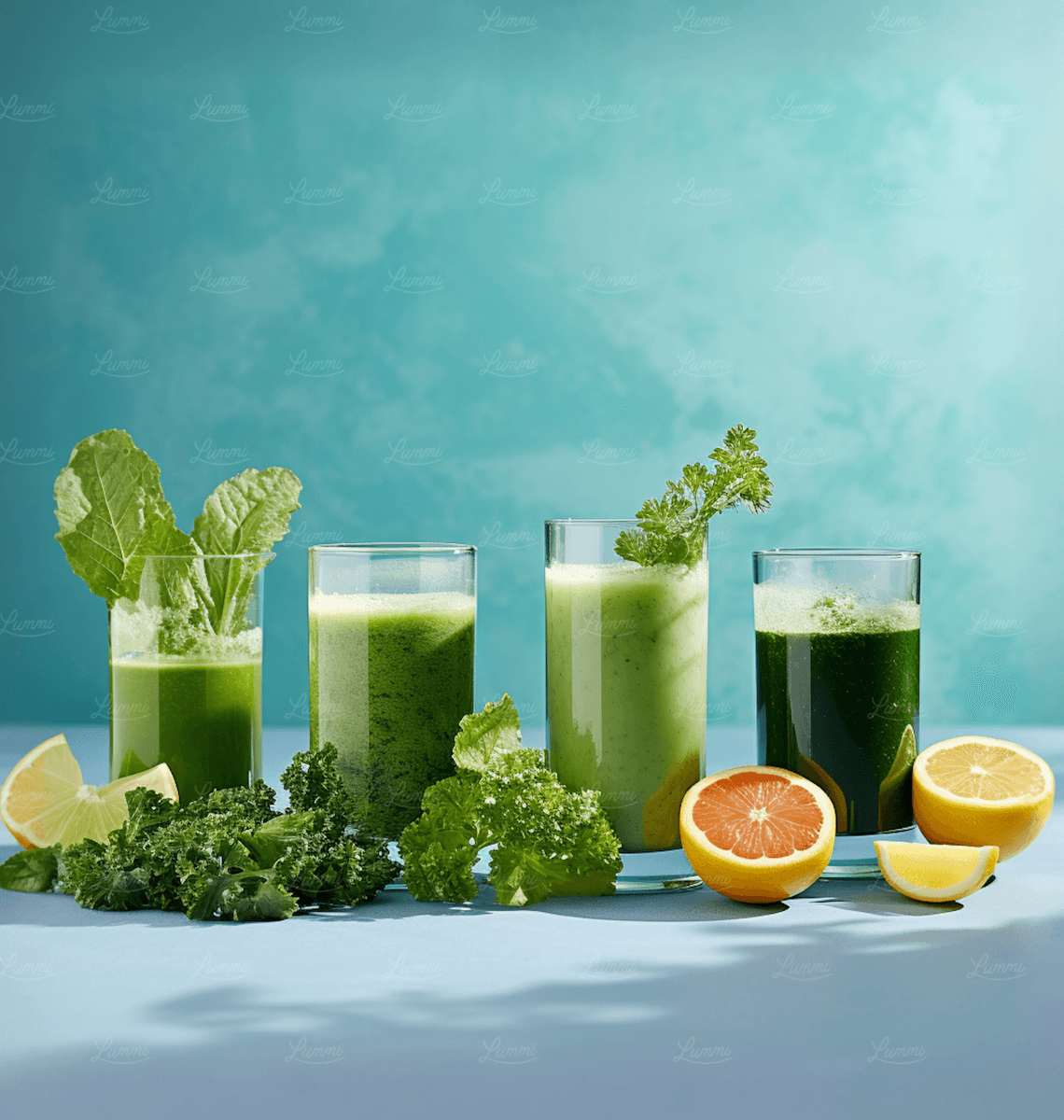 Fresh green juices and whole-food ingredients — nutrition alongside medical weight loss care at Holborn Clinic